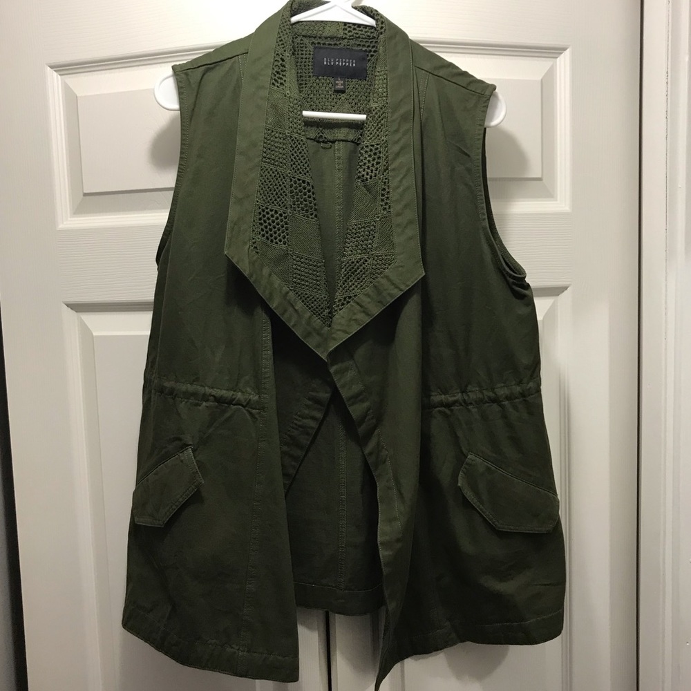 Blu Pepper Oversized Cinch-Waist Vest